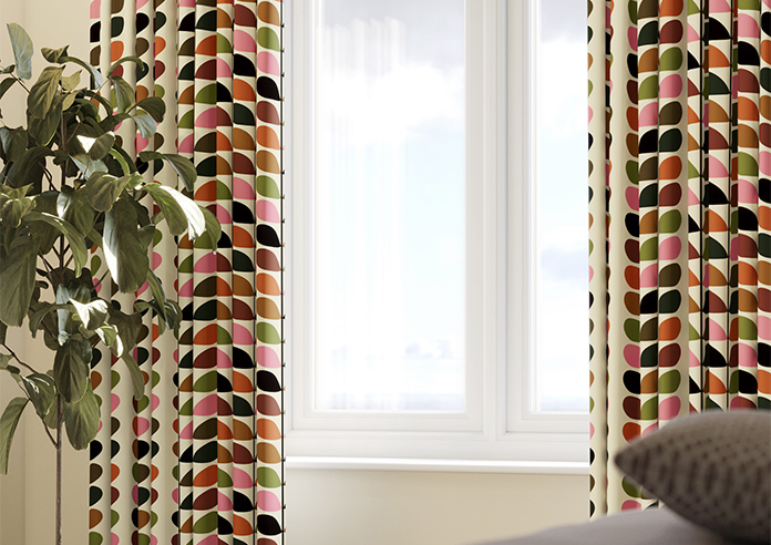 Orla Kiely Multi Stem, Pink & Red - Made to Measure Curtains - Image 5